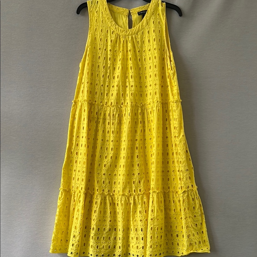 Tribal Yellow Sleeveless Sundress